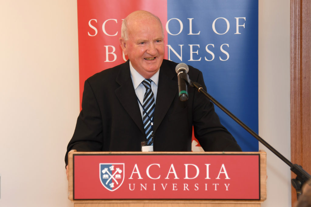 Photo of Stu Rath giving a speech